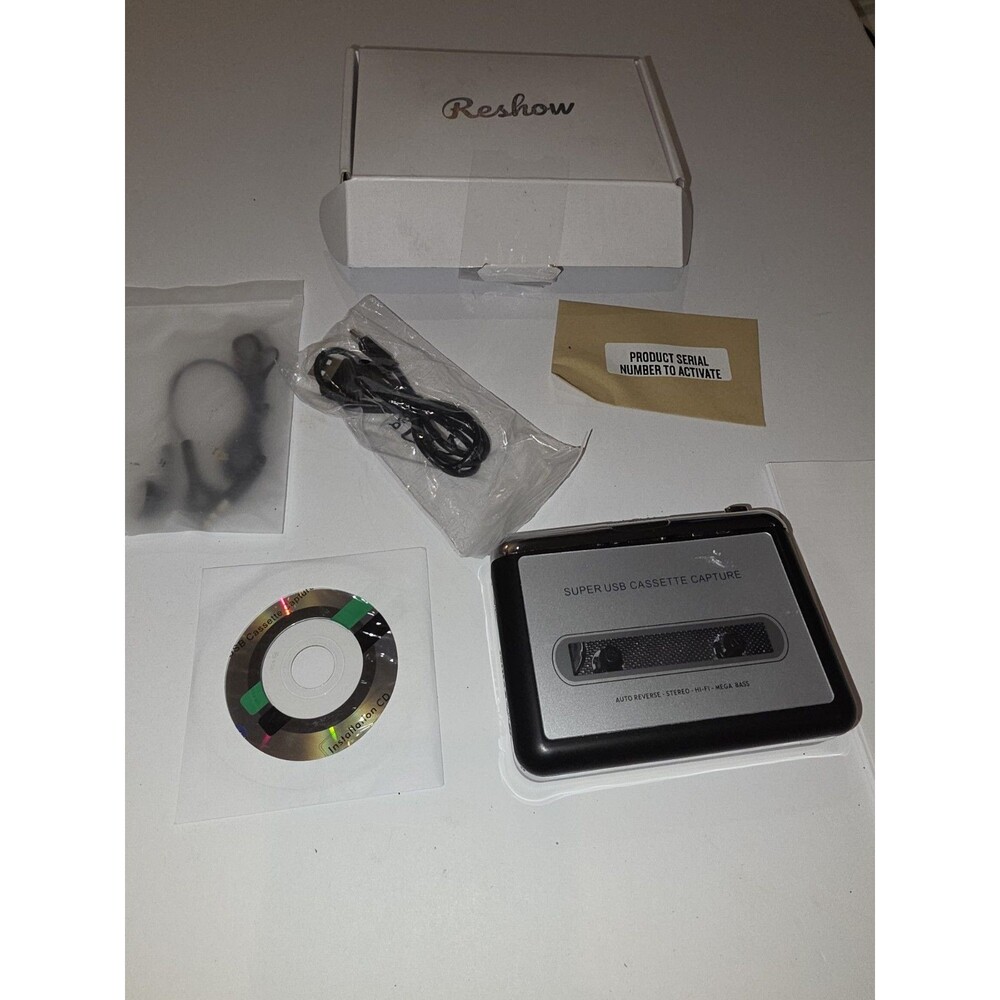 Reshow Portable Cassette Tape Player Recorder, Audio Cassette